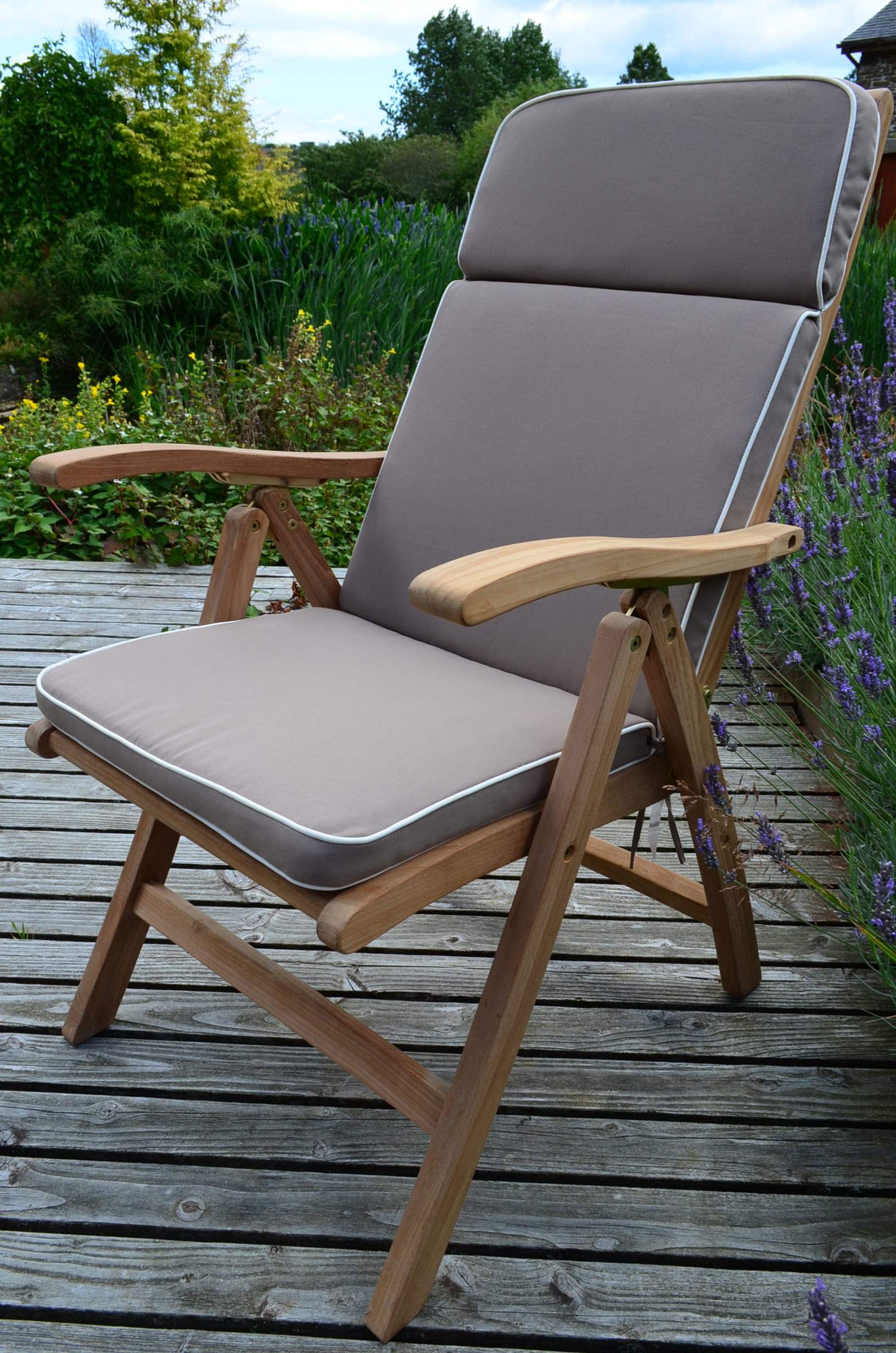 Garden Recliner Chair Cushion