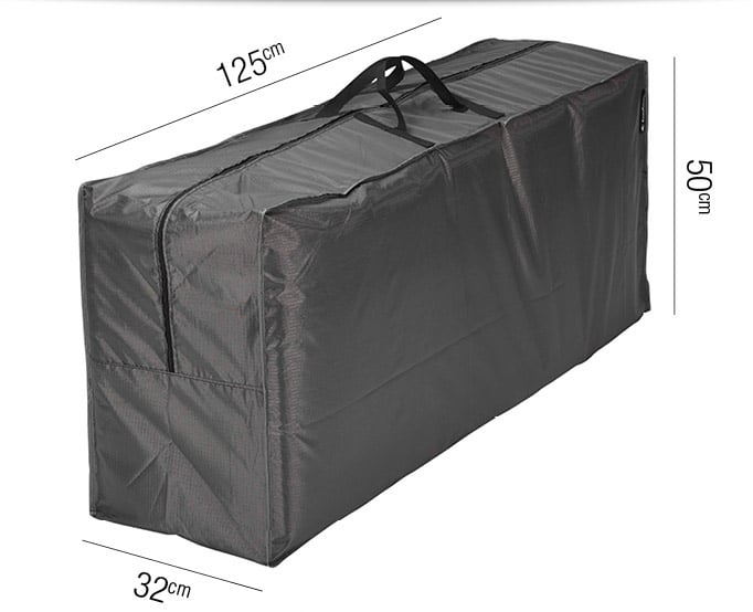 AeroCover Cushion Storage Bag 125 x 32 x 50cm – 2 Seater Bench / Seat Pad & Back Cushions