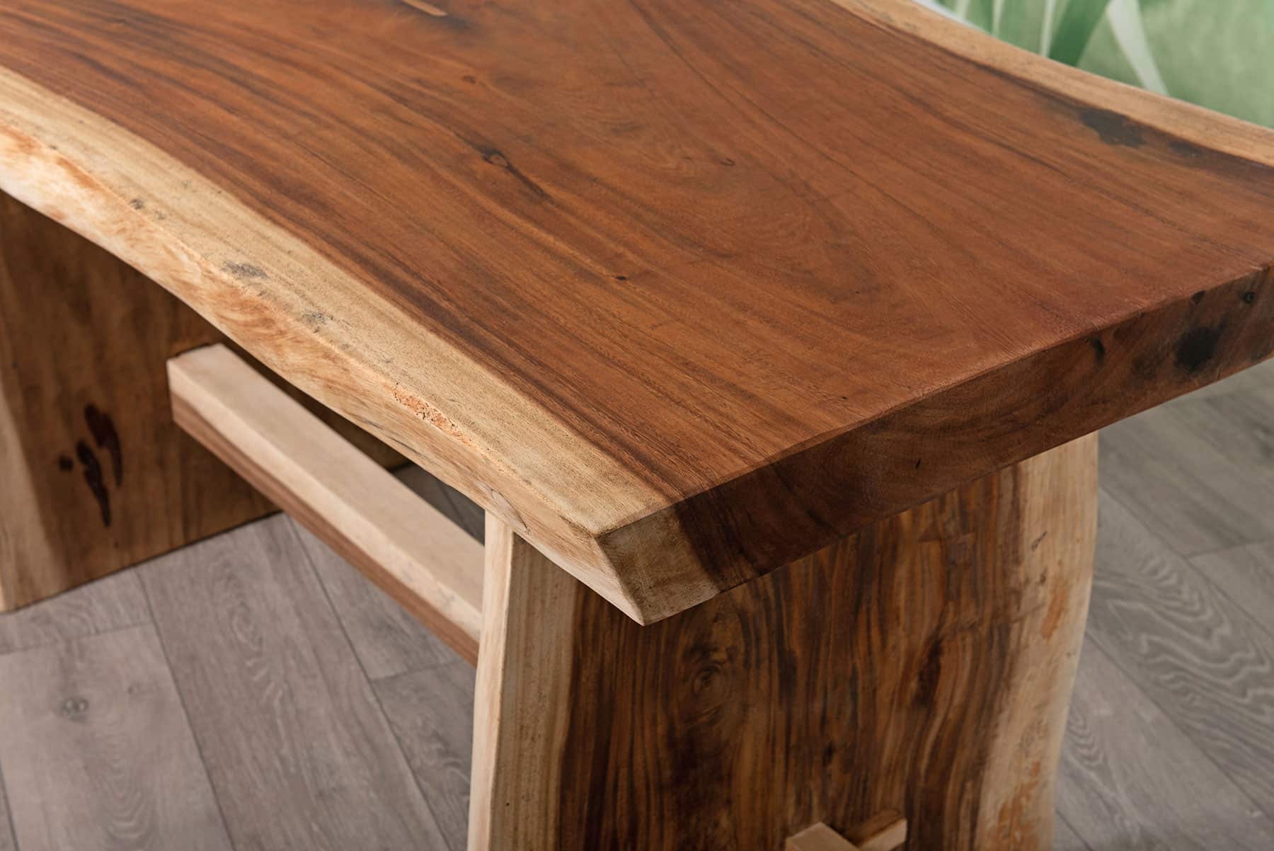 3m Live Edge Dining Table - Suar Wood - Seats up to 12 People