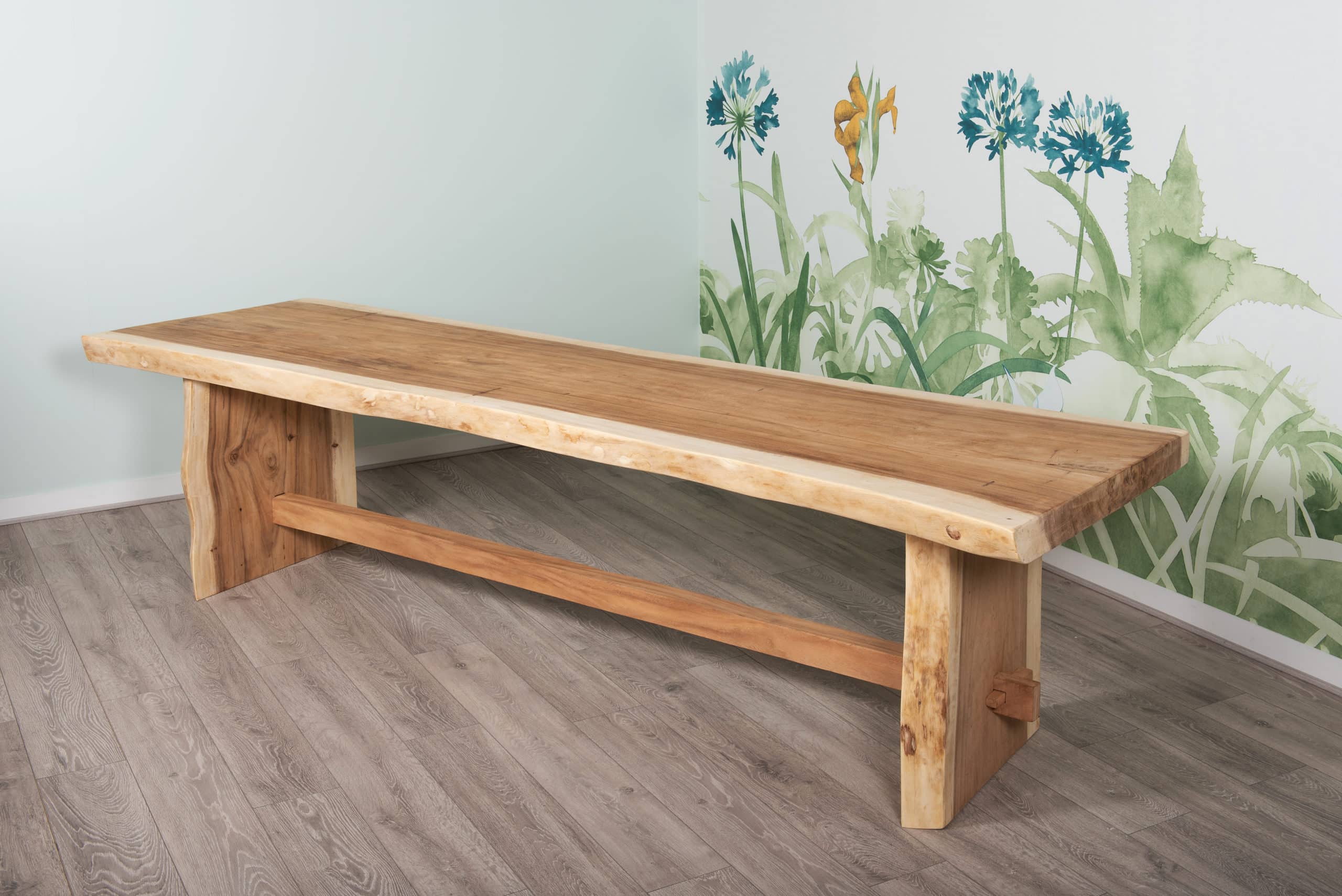 3m Live Edge Dining Table - Suar Wood - Seats up to 12 People