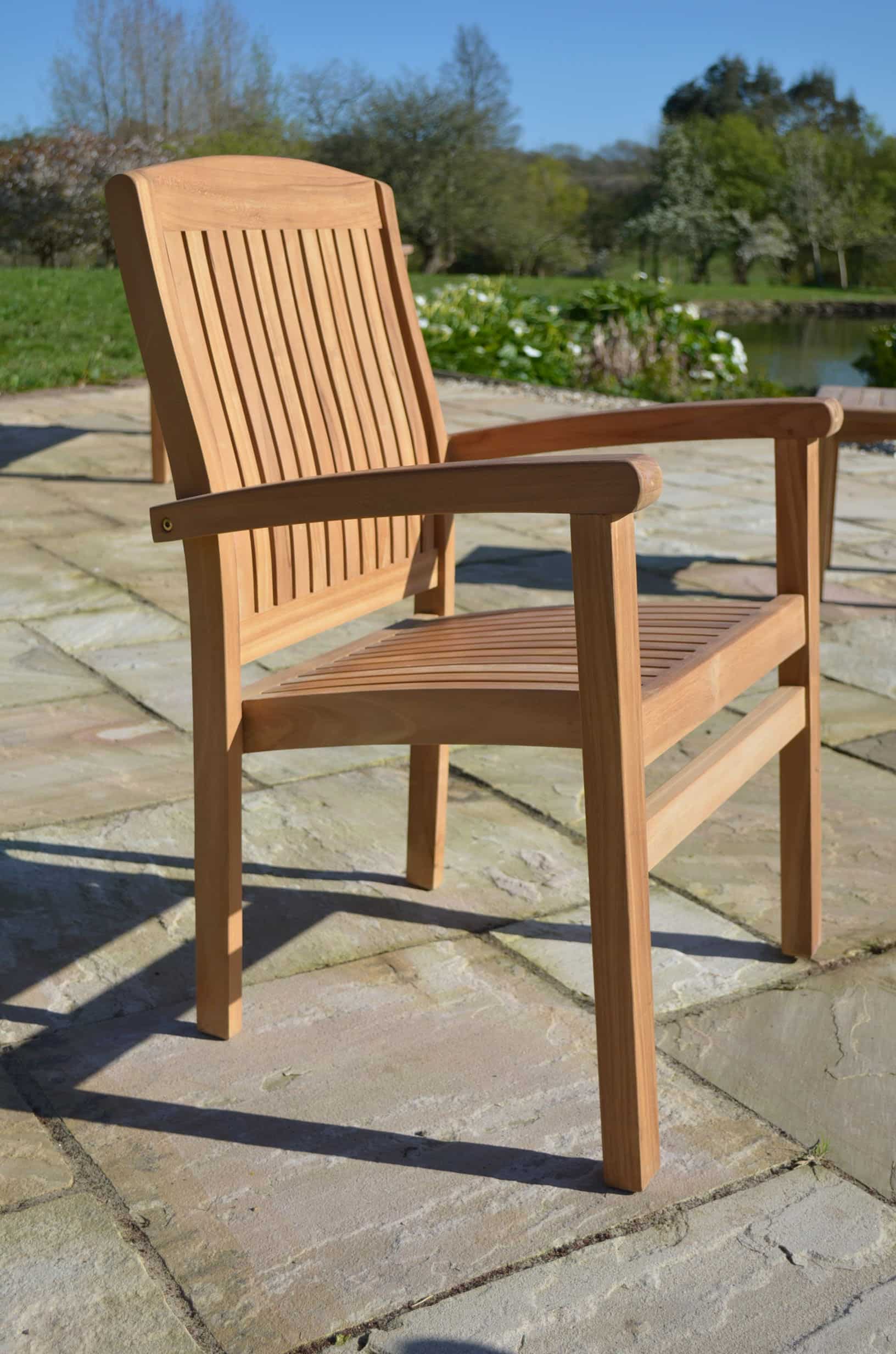 Marlborough - Teak Garden Armchair - Stackable