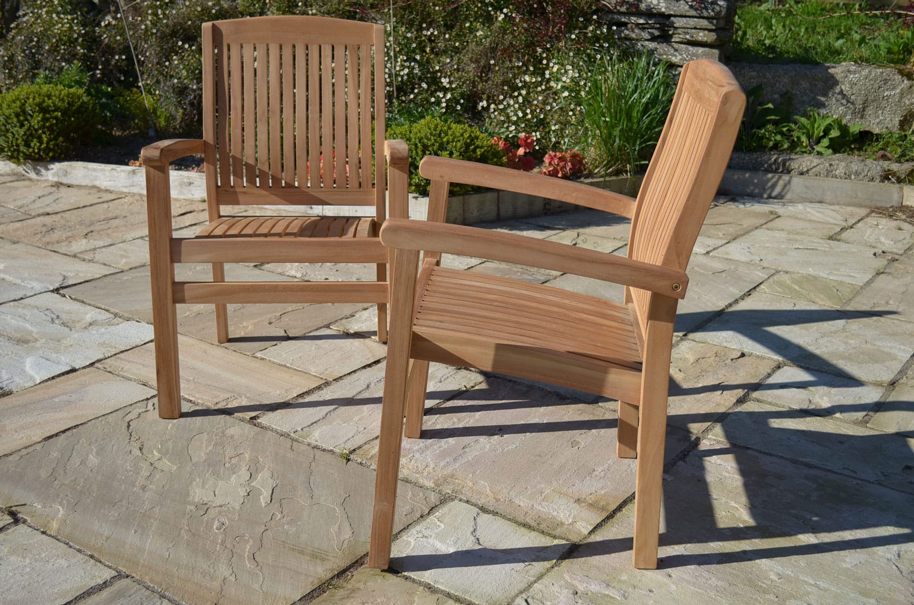 Marlborough - Teak Garden Armchair - Stackable