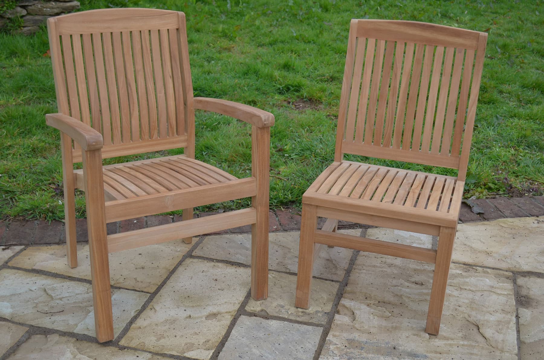 Marlborough - Teak Garden Armchair - Stackable