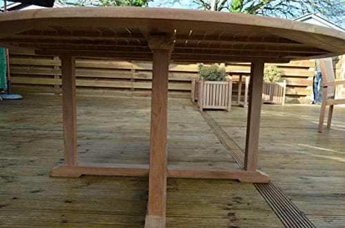 Dorchester | 1.5m Round Teak Garden Dining Table | 6 Seater