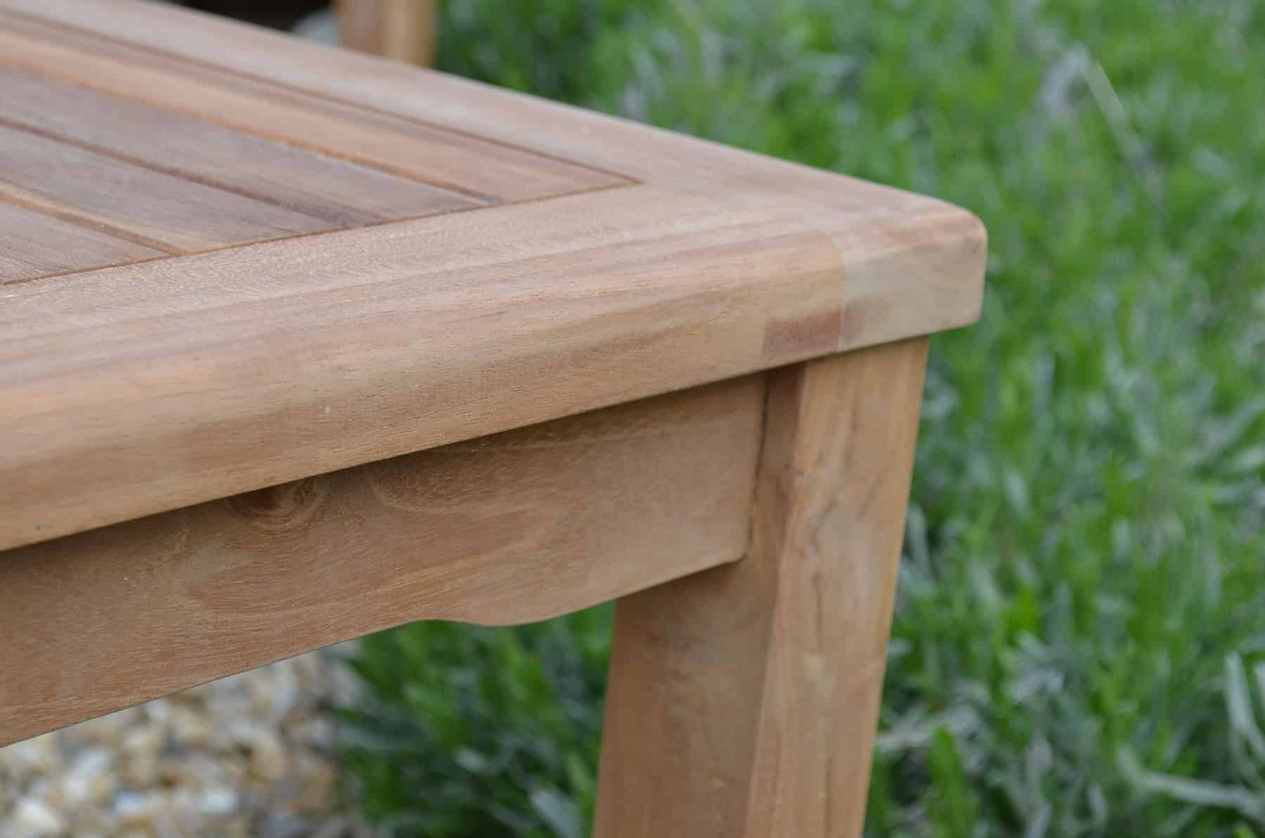 Malmesbury | 90cm Rectangular Teak Coffee Table with Shelf
