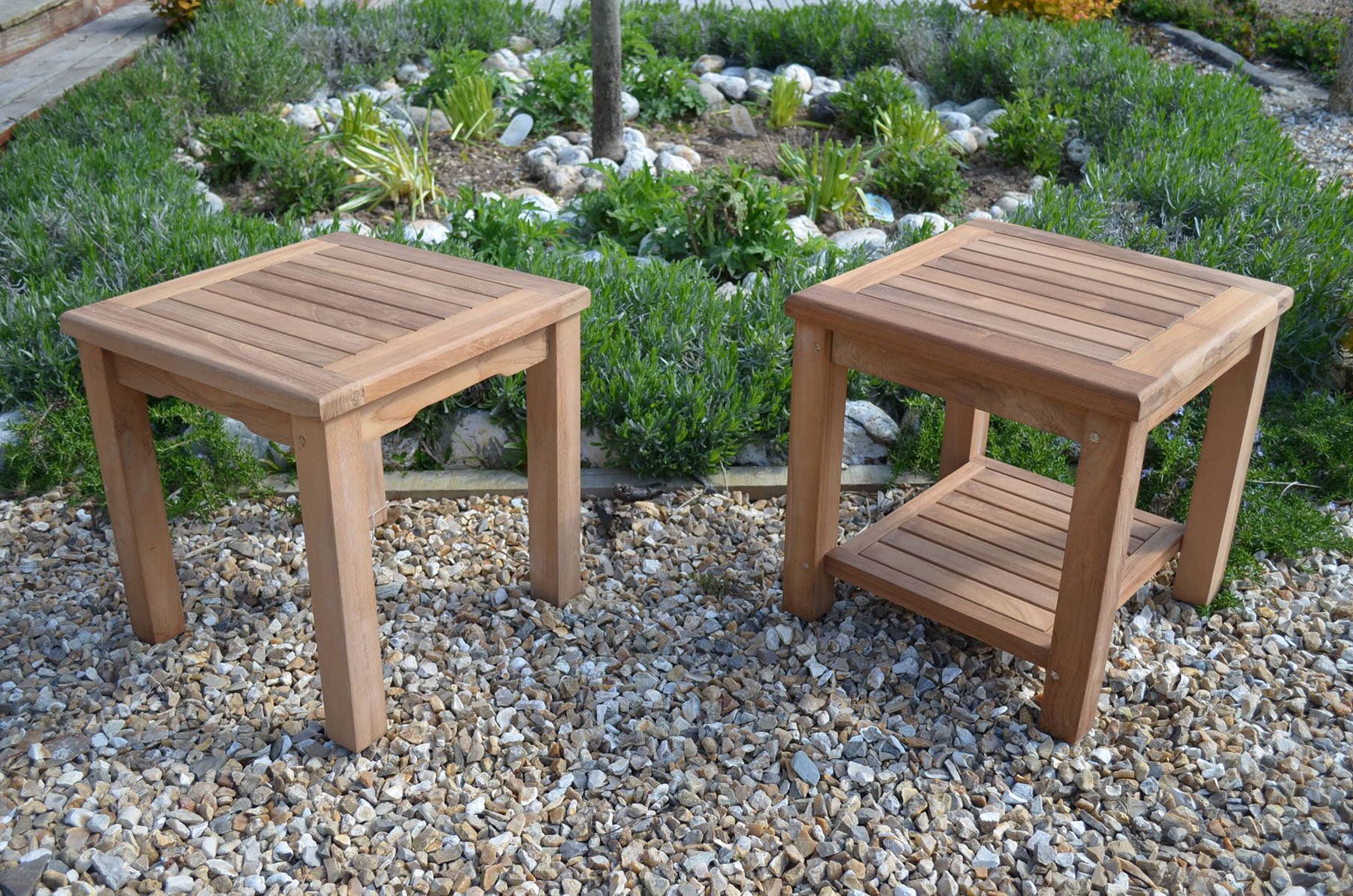 Malmesbury | 90cm Rectangular Teak Coffee Table with Shelf