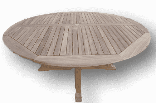 Dorchester | 1.8m Round Teak Garden Dining Table | 8 Seater
