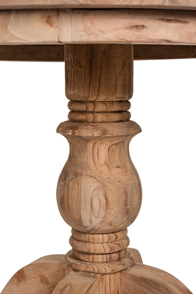 Reclaimed Teak Dining Table | 80cm Square Table - 2 to 4 Seater