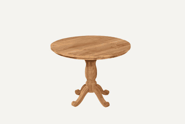 Reclaimed Teak Dining Table | 80cm Round Table - 2 to 4 Seater