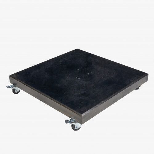 Parasol Base - Modena Polished Black Granite 90KG Wheeled