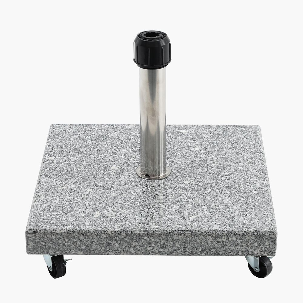 Salerno Hammered Grey Granite 40KG Wheeled Parasol Base