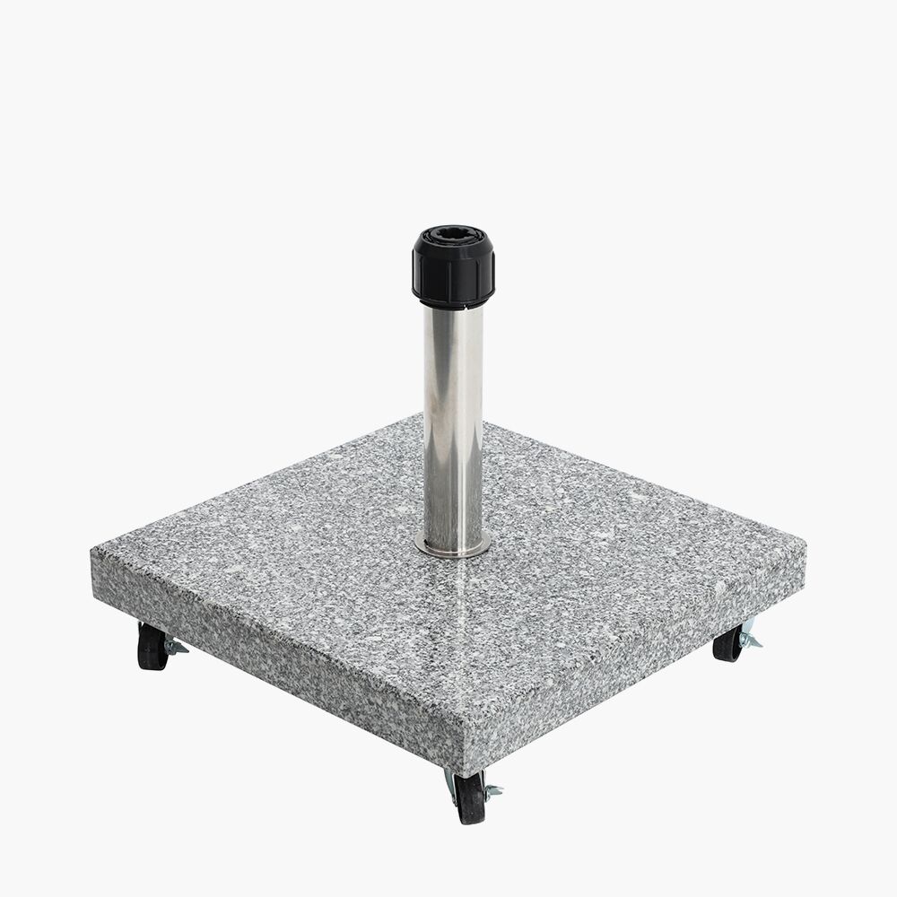 Salerno Hammered Grey Granite 40KG Wheeled Parasol Base