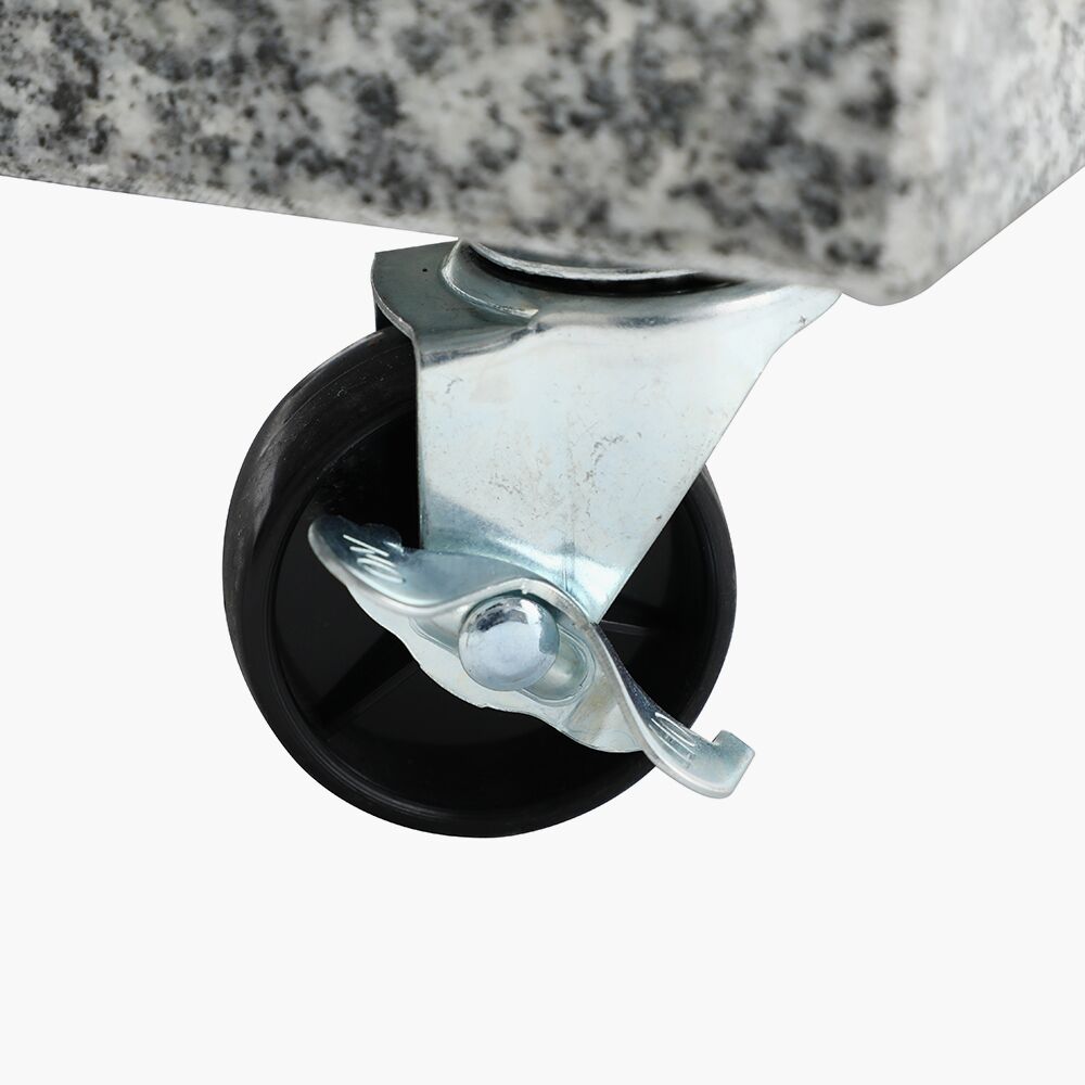 Salerno Hammered Grey Granite 40KG Wheeled Parasol Base