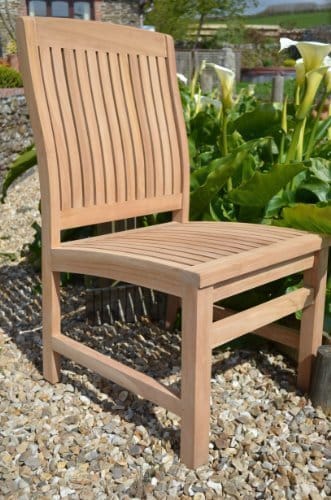 14 Seater Zennor Teak Garden Dining Set - Zennor Teak 2.4m-3.2m Rectangular Extending Table with 14 Teak Dining Chairs