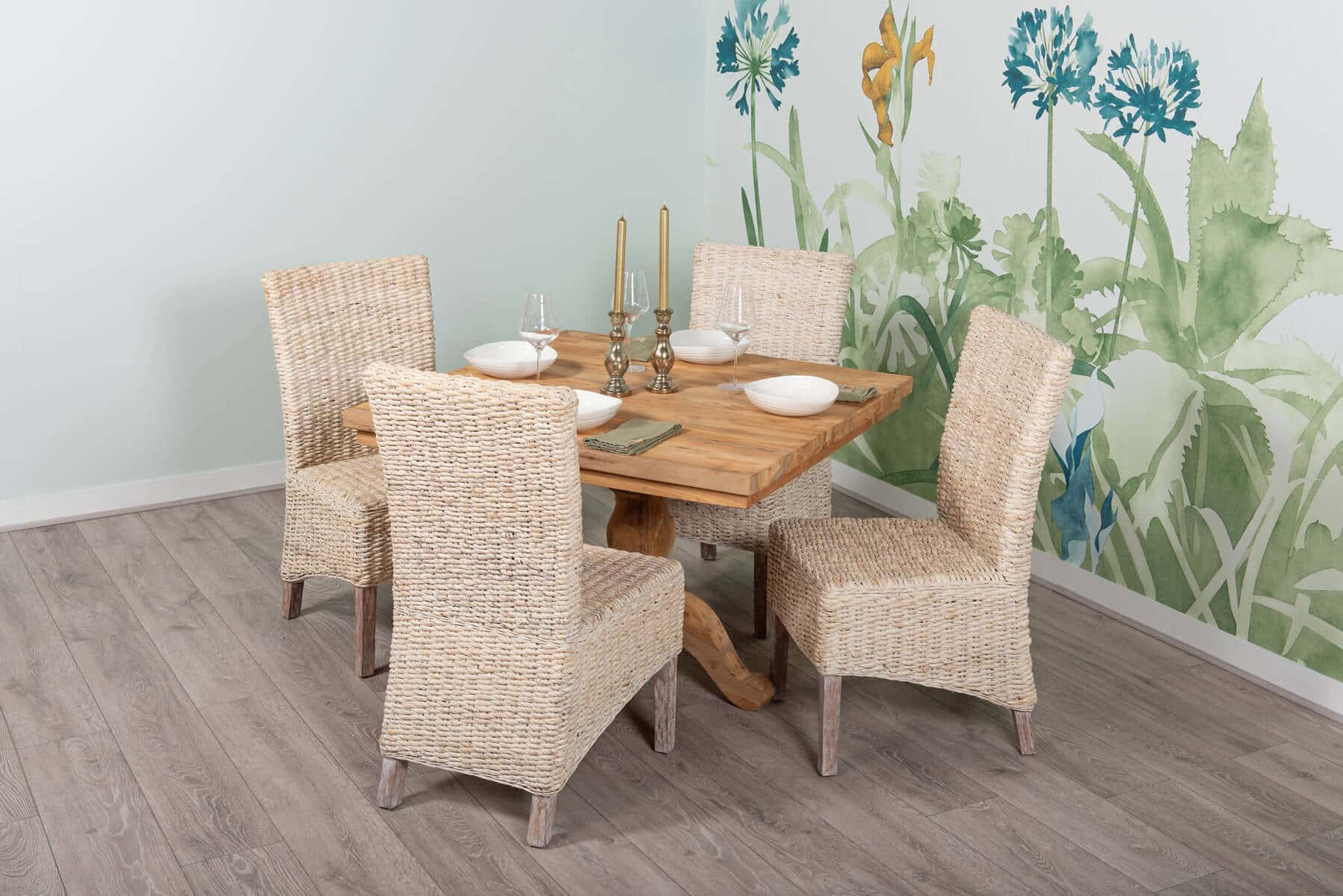 Reclaimed Teak Dining Table | 1m Square - 4 Seater
