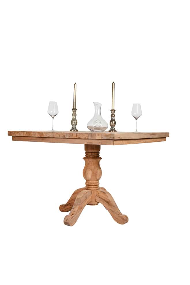 Reclaimed Teak Dining Table | 1m Square - 4 Seater
