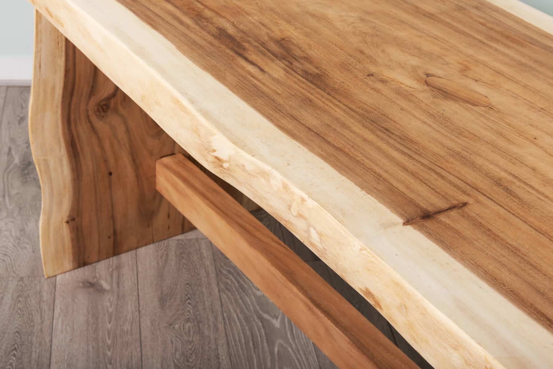 12 Seater 3m Live Edge Dining Set | with 12 Live Edge Parallel Back Dining Chairs
