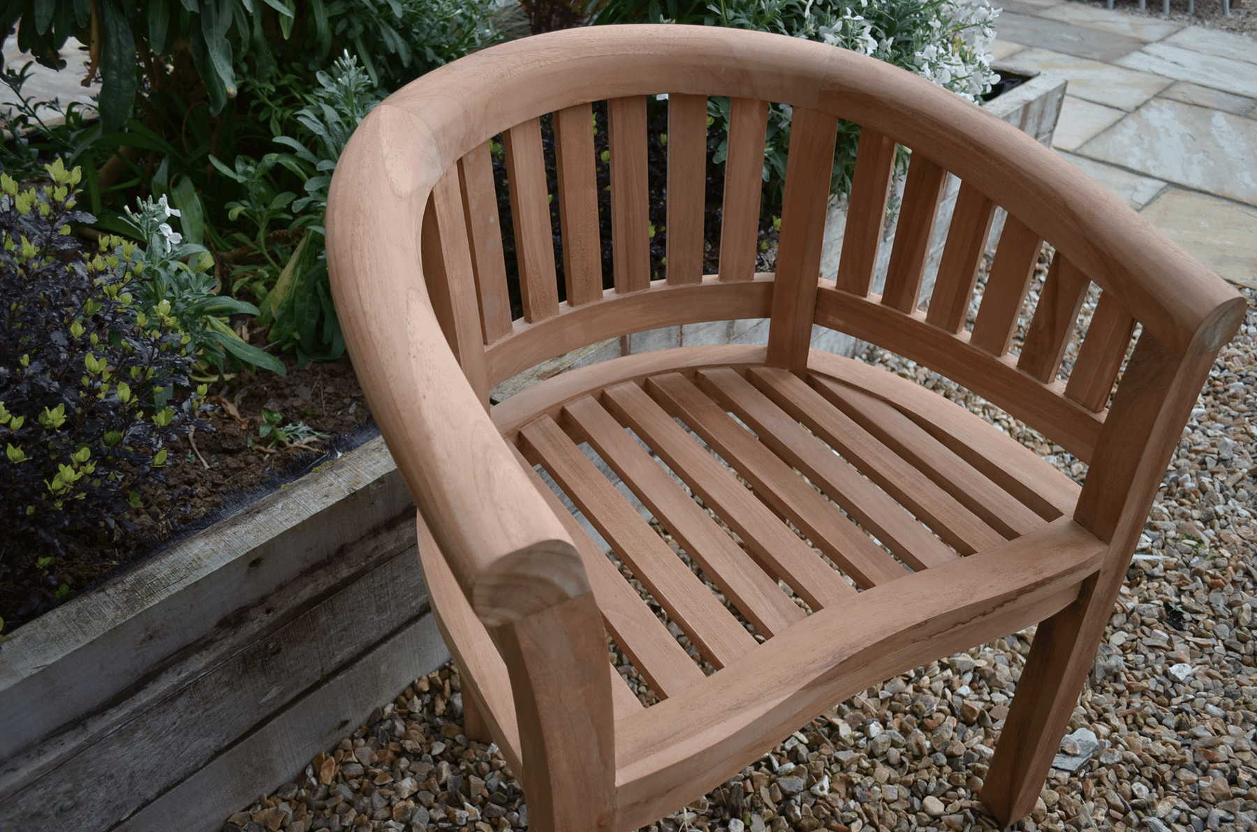 Bath - Teak Banana Chair
