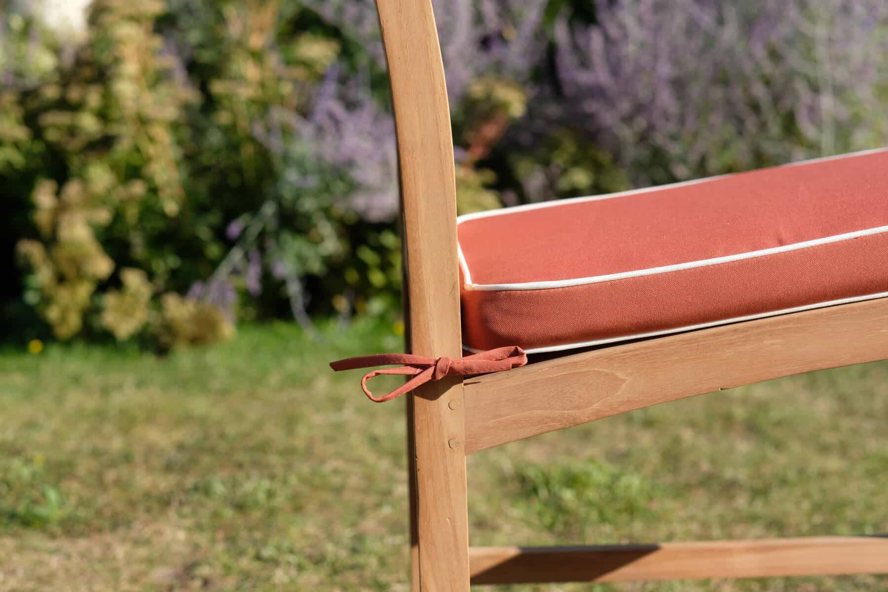 Large Seat Pad Cushion for Garden Chairs - Pack of 2