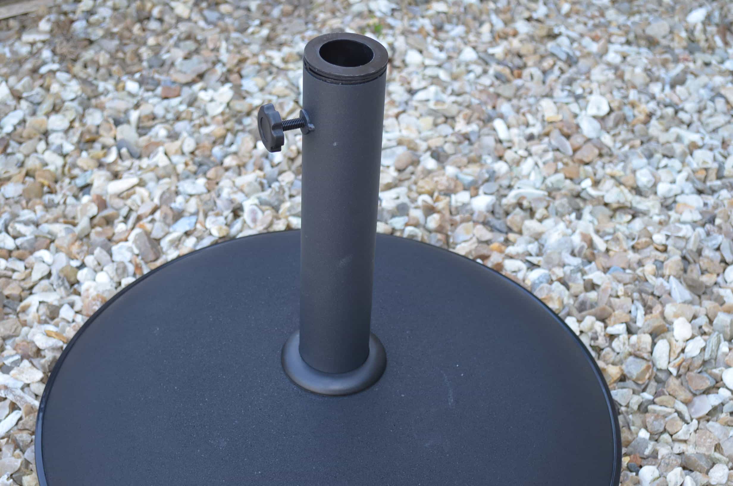 Concrete Parasol Base - Black
