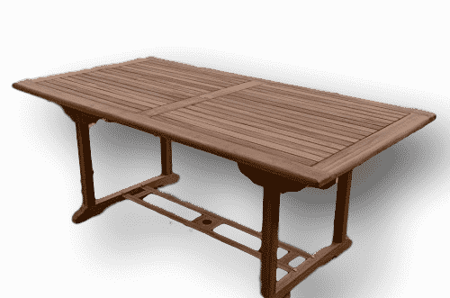 Henley | 1.9m Solid Teak Rectangular Garden Dining Table | 8 Seater