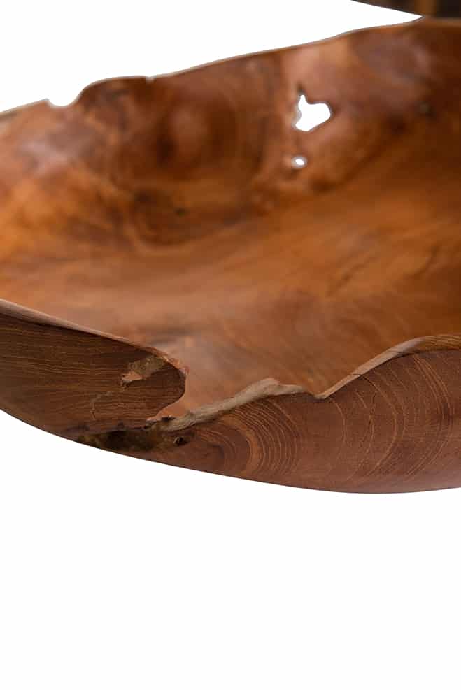 Reclaimed Root Plate - Natural - 30x30x15cm
