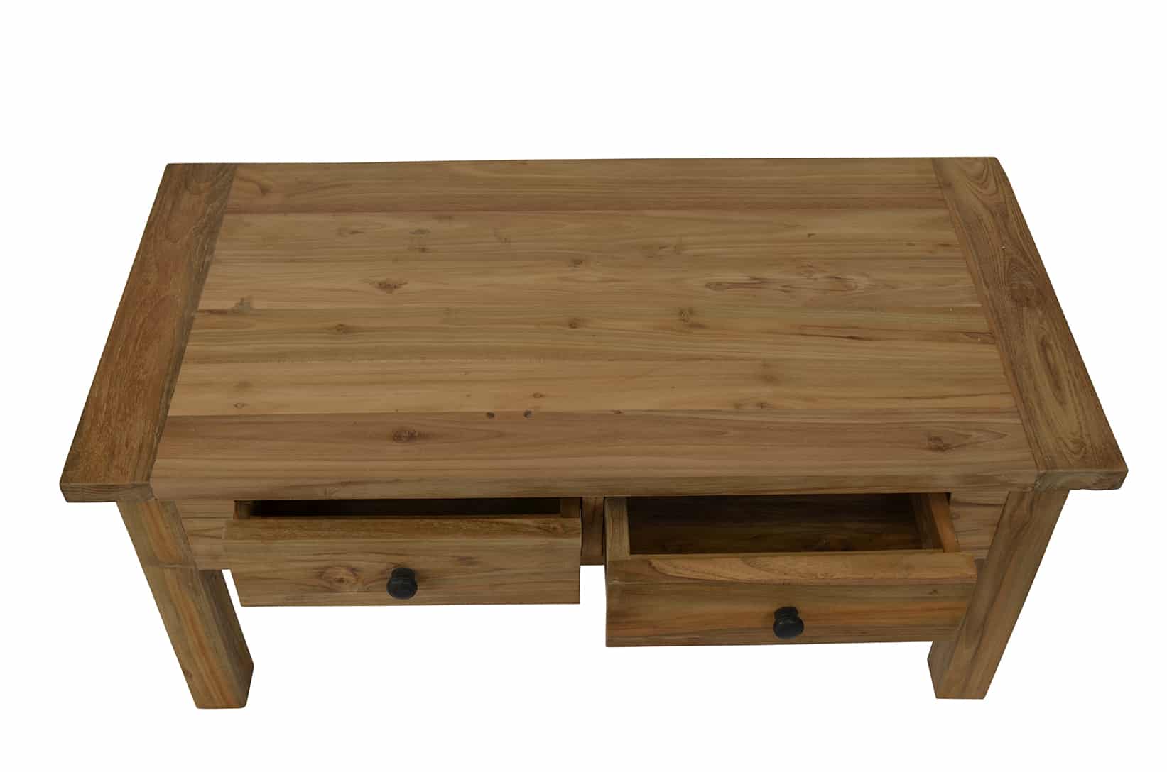 Reclaimed Teak Coffee Table with 2 Drawers