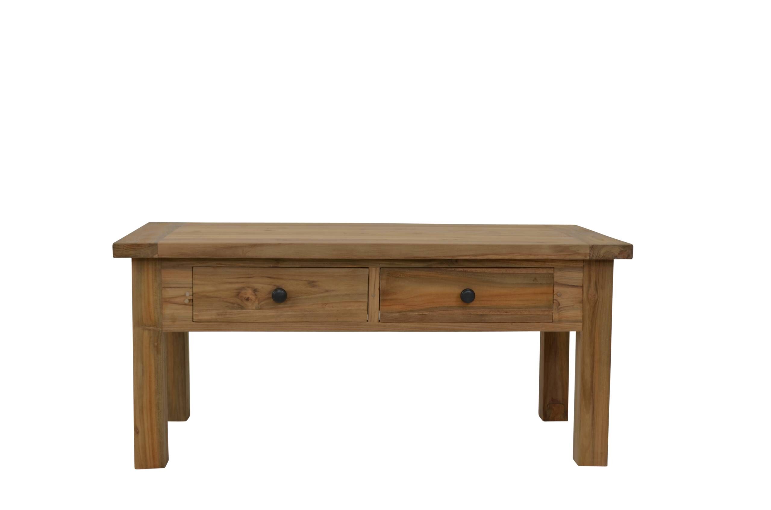 Reclaimed Teak Coffee Table with 2 Drawers