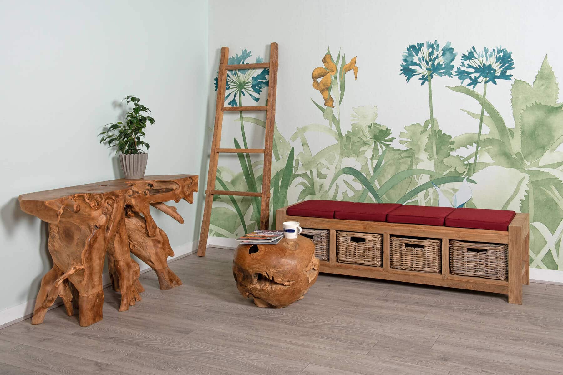 Reclaimed Teak Root Ball Stool