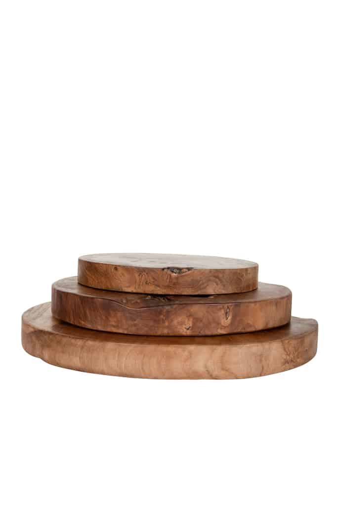 Reclaimed Wood Round Chopping Board - Large