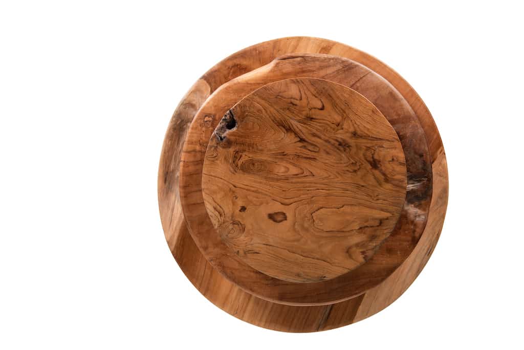 Reclaimed Wood Round Chopping Board - Large