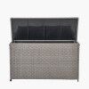 slate grey cushion box closed lid field and hawken