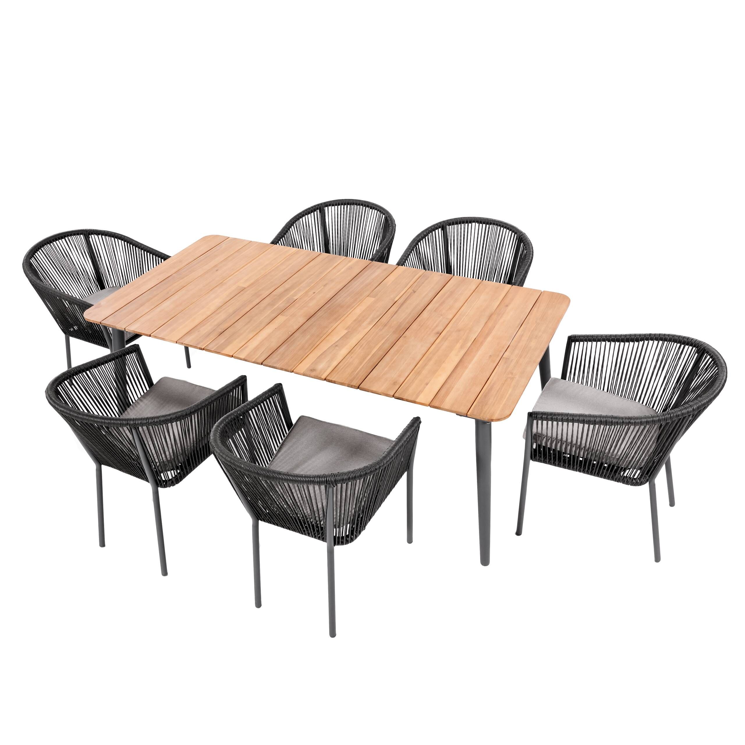 Reims Dining Set Grey