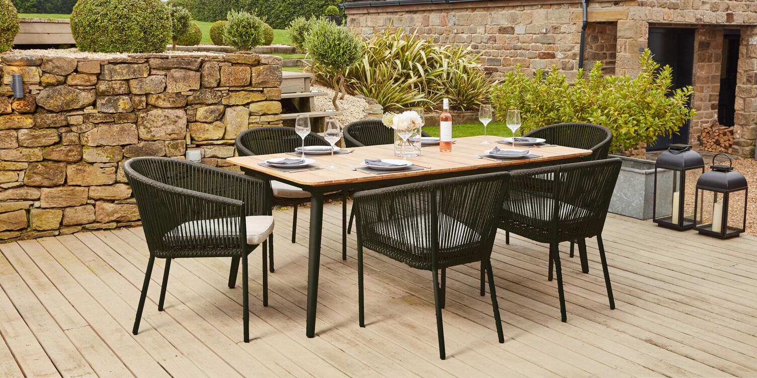 Reims Dining Set Grey