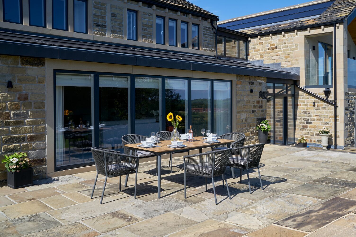 Reims Dining Set Grey