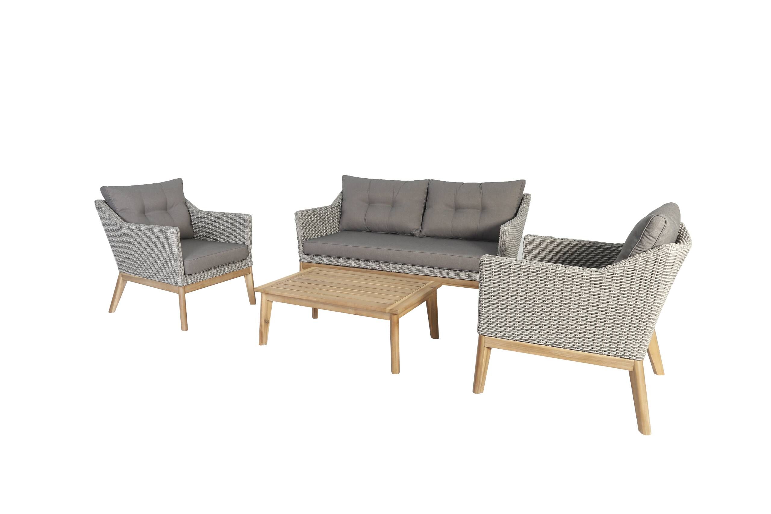Larissa Lounge Set Light Kubu Grey