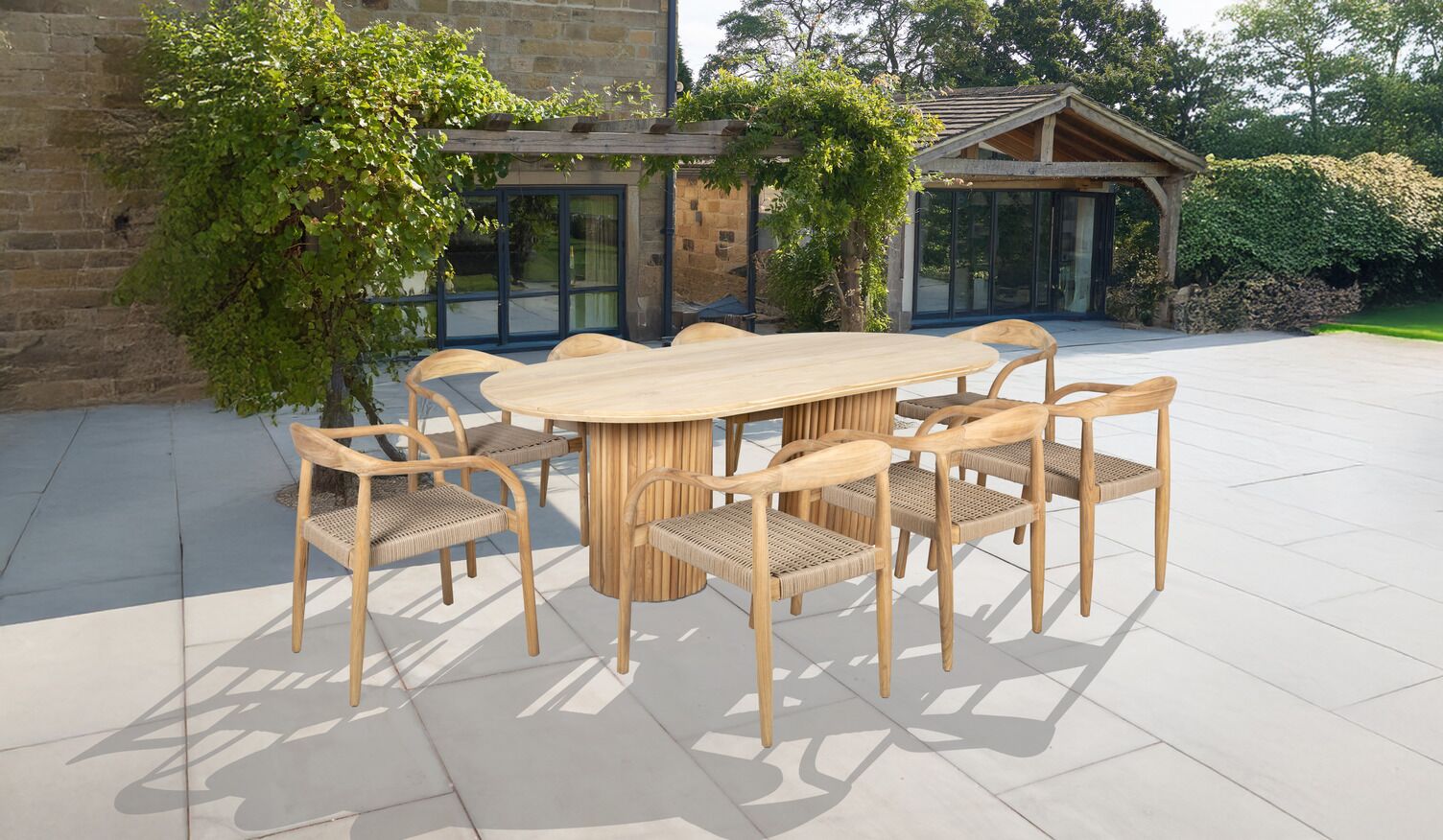 Javi Teak Outdoor Dining Set