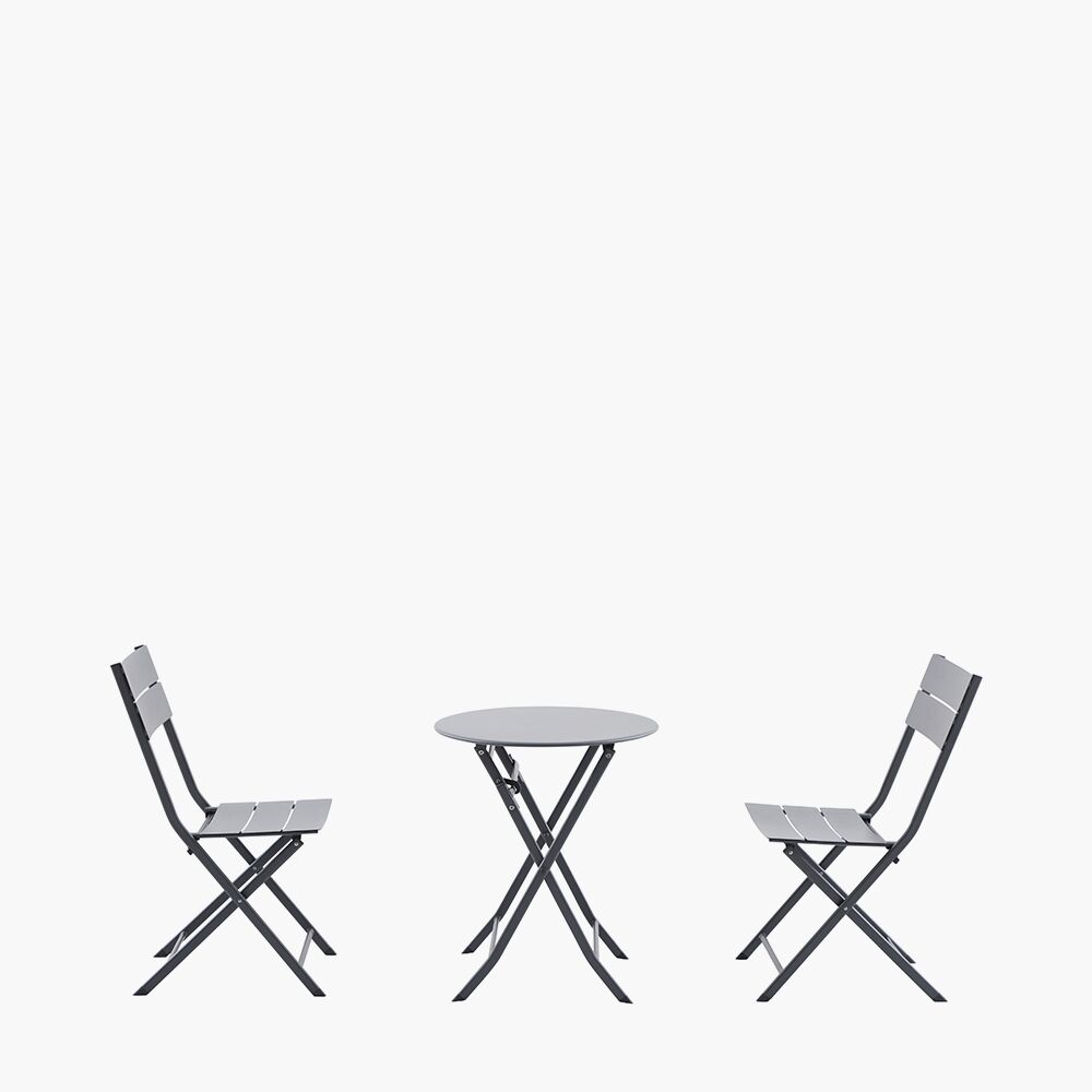 Rennes Anthracite Outdoor Bistro Set