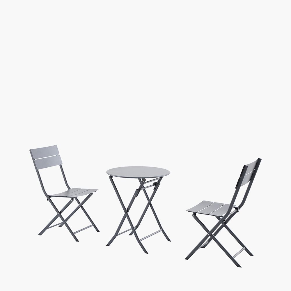 Rennes Anthracite Outdoor Bistro Set