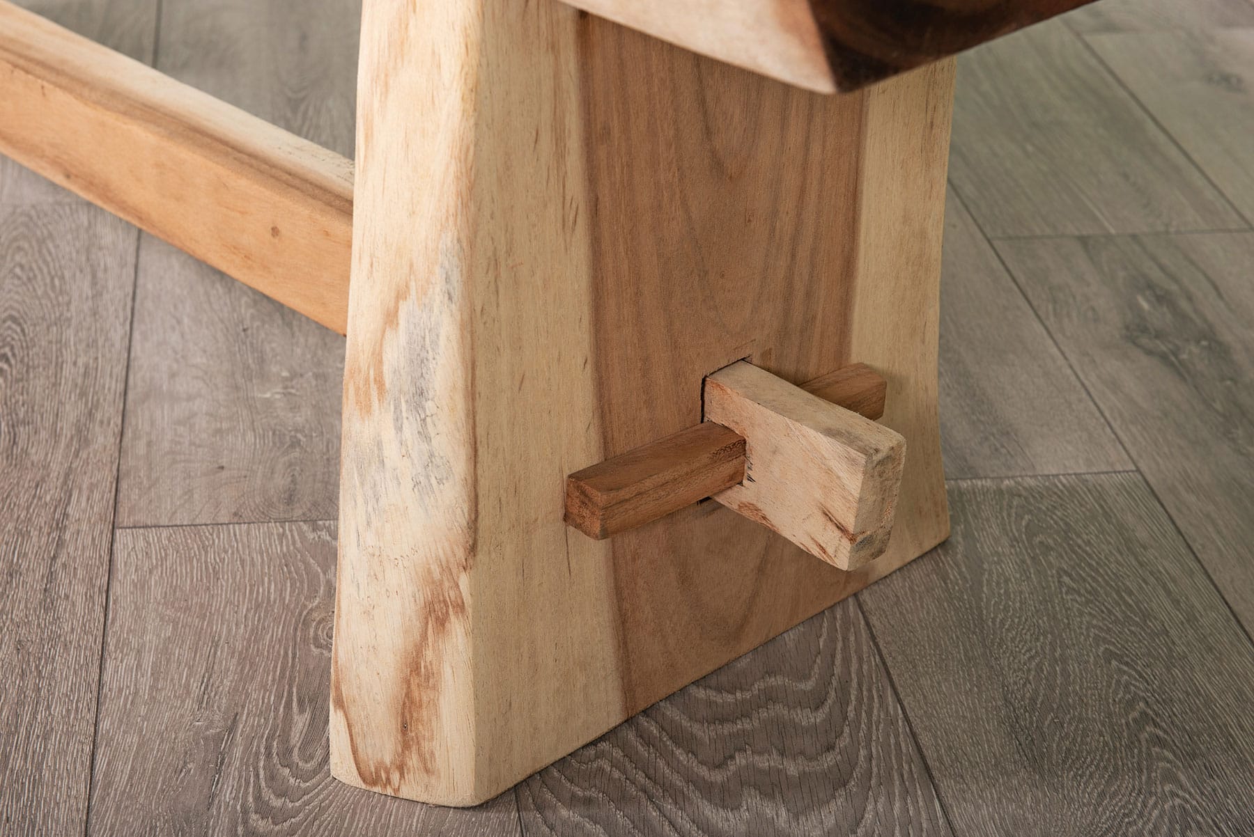 1.5m Live Edge Bench - Dining or Hallway Bench - Seats 3 People