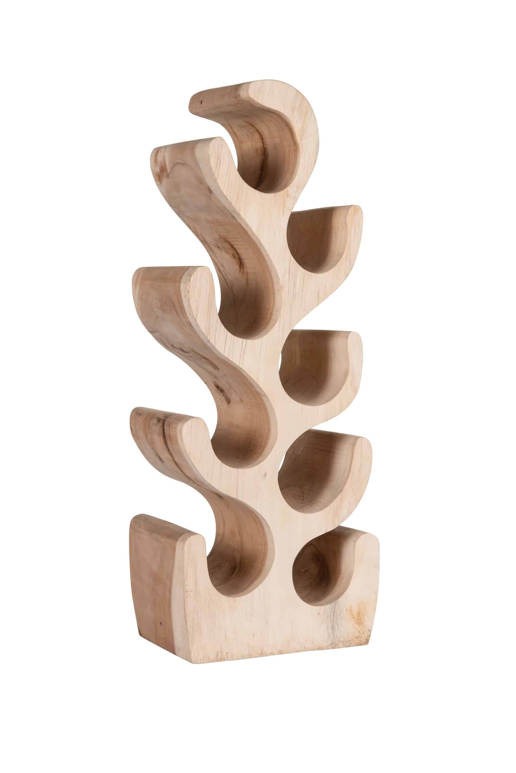 Suar Natural Wooden Wine Rack - 8 Bottle