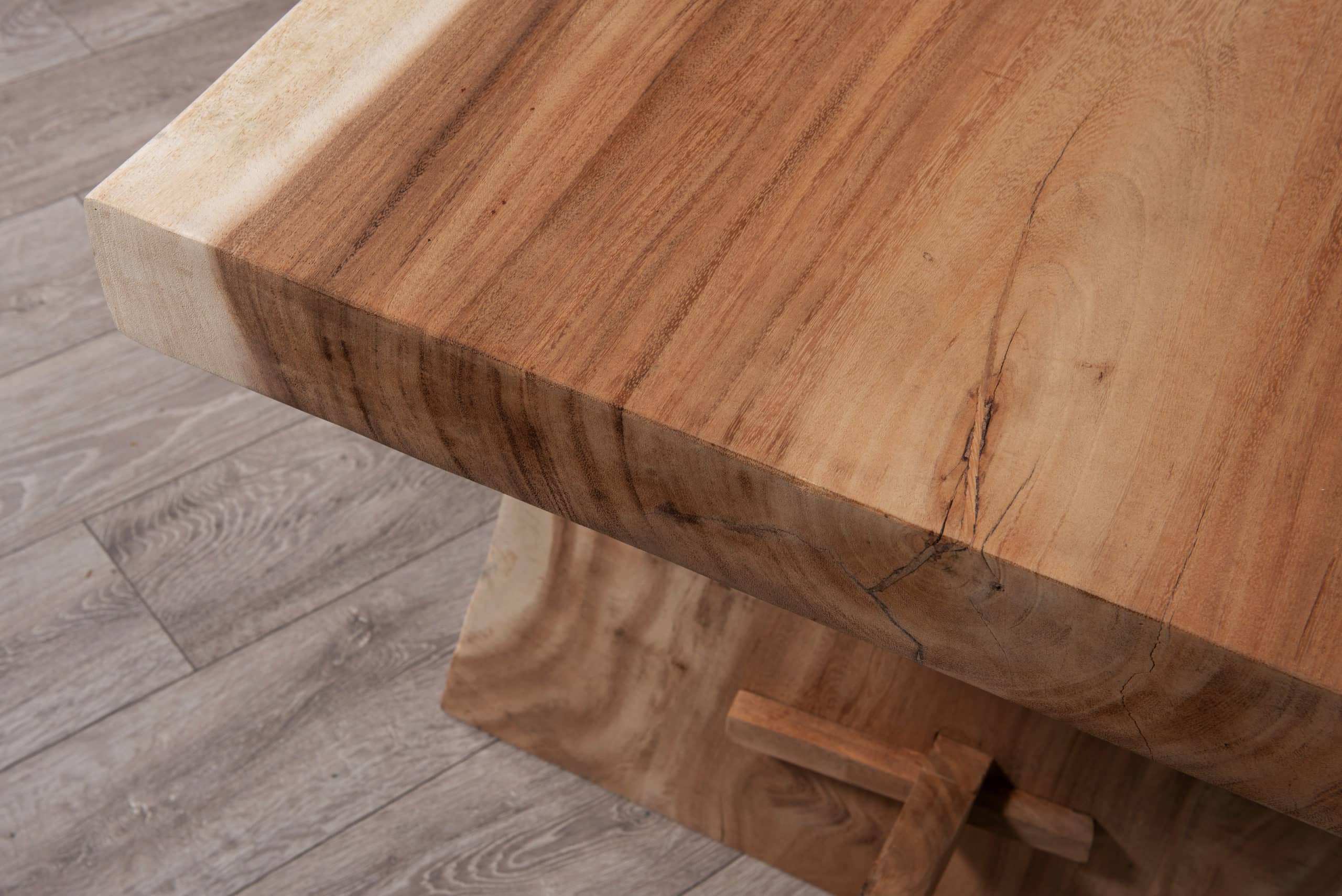 2.5m Live Edge Dining Table - Suar Wood - Seats up to 10 People