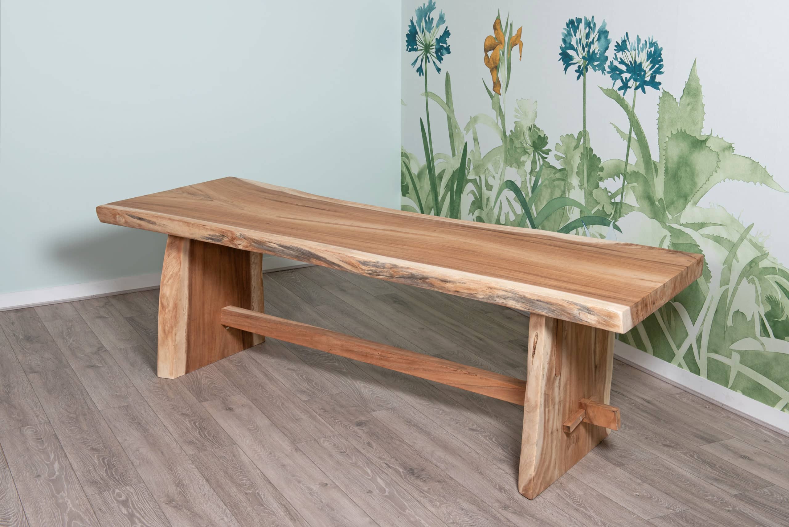 2.5m Live Edge Dining Table - Suar Wood - Seats up to 10 People